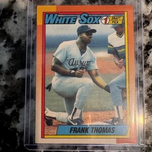 Topps White Sox Draft Pick Card - Yellow and Blue, Frank Thomas
